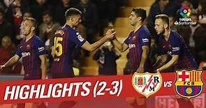 Resumen de Rayo Vallecano vs FC Barcelona (2-3)