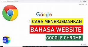 Cara Menerjemahkan Website ke Bahasa Indonesia dengan Google Chrome Laptop