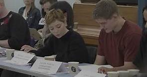 Adam Hugill and Marama Corlett at the Readthrough for The Watch