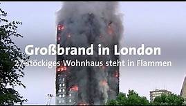 Großbrand in Londoner Hochhaus