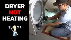 Dryer Not Heating and The Most Common Fix