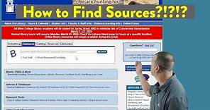 How to Find Sources for a Research Paper