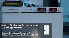 Fitting electronic thermostats to fridge freezer