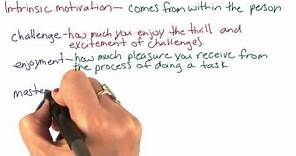 Intrinsic motivation - Intro to Psychology