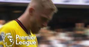 Oli McBurnie sees red following second yellow card against Tottenham | Premier League | NBC Sports