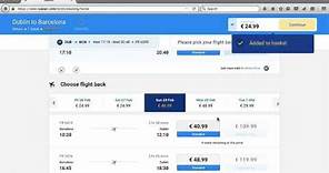 How to Book a Ryanair Flight – Part 2 – Choosing your flights