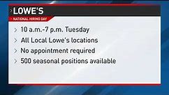 Lowe's hiring 500 seasonal associates in the Tri-State