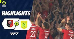 STADE RENNAIS FC - FC NANTES (3 - 1) - Highlights - (SRFC - FCN) / 2023-2024