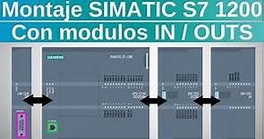 PLC SIEMENS S7 1200 - Montaje y Alimentación de CPU y módulos de expansión - Primeros Pasos