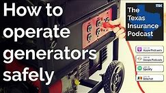 How to safely use a portable generator