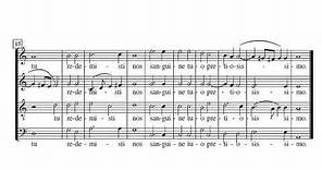 Palestrina O bone Jesu Partitura Interpretación Música del Renacimiento.