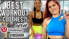 Testing Workout Clothes from 3 Different Stores! - Lululemon, Aerie, & Gym Shark
