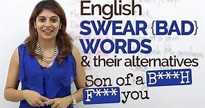 English Swear words/Bad words - English Speaking Practice | Spoken English lesson