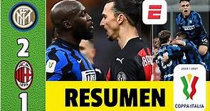 Inter 2-1 Milan ¡PARTIDAZO! Zlatan, GOL y ROJA. Lukaku, CALIENTE. Eriksen, el héroe. | Copa Italia