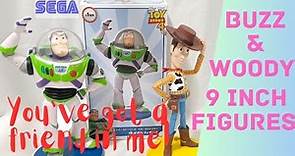Buzz Lightyear & Woody 9 inch Figure | Sega Premium Toy Story Prize Collection | Pixar Studios
