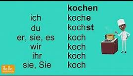 Deutsch lernen A1 | Verben im Präsens konjugieren