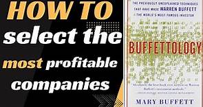 Buffettology by Mary Buffett | Book Summary | 6 Big Ideas