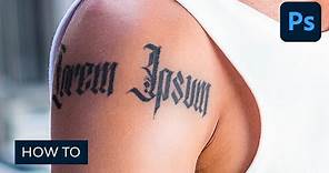 Use a Tattoo Font to Add a Realistic Tattoo to a Photo in Photoshop