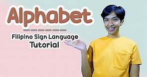 Alphabet (Alpabetong) Filipino Sign Language Tutorial | Rai Zason