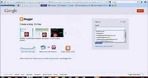 Tutorial - How to create a blog using google blogger