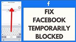 How To FIX Facebook Temporarily Blocked Error (2024)