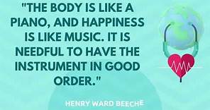 Health Quote by Henry Ward Beecher
