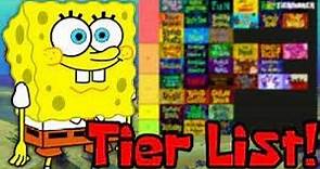 Spongebob season 1 tier list!