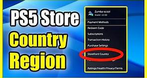 How to Change Country or Region on PS5 PlayStation Store (Location Tutorial)