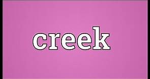 Creek Meaning
