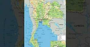 mapa de Tailandia