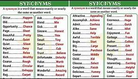 60+ Super Useful Synonyms in English to Expand Your Vocabulary (Part I)
