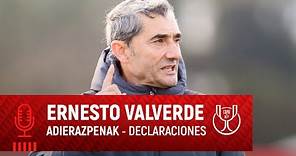 Ernesto Valverde I Atlético de Madrid-Athletic Club I 1/2 Final Copa 2023-24 I Adierazpenak