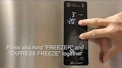 [LG Refrigerator] - How to activate the Bottom Freezer Display All-on mode