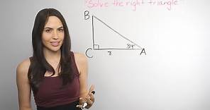 Trigonometry: Solving Right Triangles... How? (NancyPi)