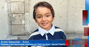ANDRÉ SEBASTIÁN vuelve a las telenovelas interpretando a un niño de la calle en VIVIR DE AMOR