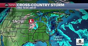Blizzard conditions in Heartland, flood threat and thunderstorms in East and South: LIVE WEATHER MAP