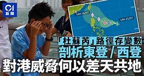 颱風杜蘇芮路徑｜從天文台改變下周香港風向預測　剖析東登定西登