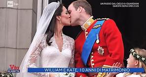 Kate e William festeggiano dieci anni di matrimonio - La Vita in Diretta 29/04/2021
