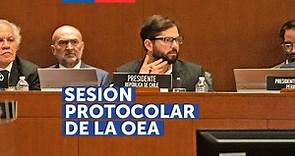 Washington, DC: Discurso del Presidente Gabriel Boric en la OEA