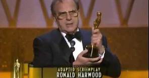 Ronald Harwood winning Adapted Screenplay for "The Pianist"