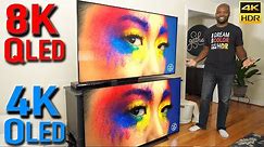4K OLED vs 8K QLED TV - Which has the better picture? | 2020 OLED vs QLED