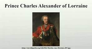 Prince Charles Alexander of Lorraine