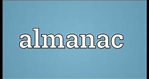 Almanac Meaning