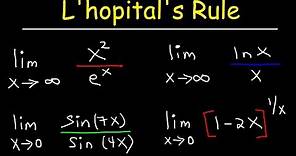 L'hopital's rule