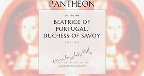 Beatrice of Portugal, Duchess of Savoy Biography - Duchess consort of Savoy