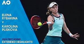Elena Rybakina v Karolina Pliskova Extended Highlights | Australian Open 2024 First Round
