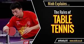 The Rules of Table Tennis (Ping Pong) - EXPLAINED!