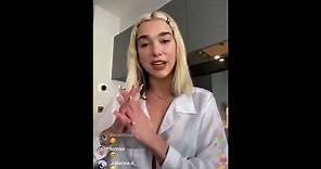 Dua Lipa crying on Instagram LIVE due Leaked Album and COVID19
