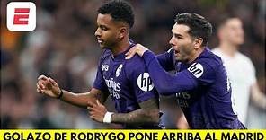 GOLAZO DE RODRYGO pone arriba al REAL MADRID 1-0 vs ATHLETIC CLUB en el BERNABÉU | La Liga