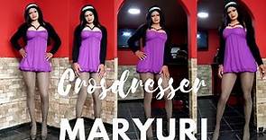 CROSSDRESSER, MARYURI IN A PARTY DRESS 😍 #crossdesser